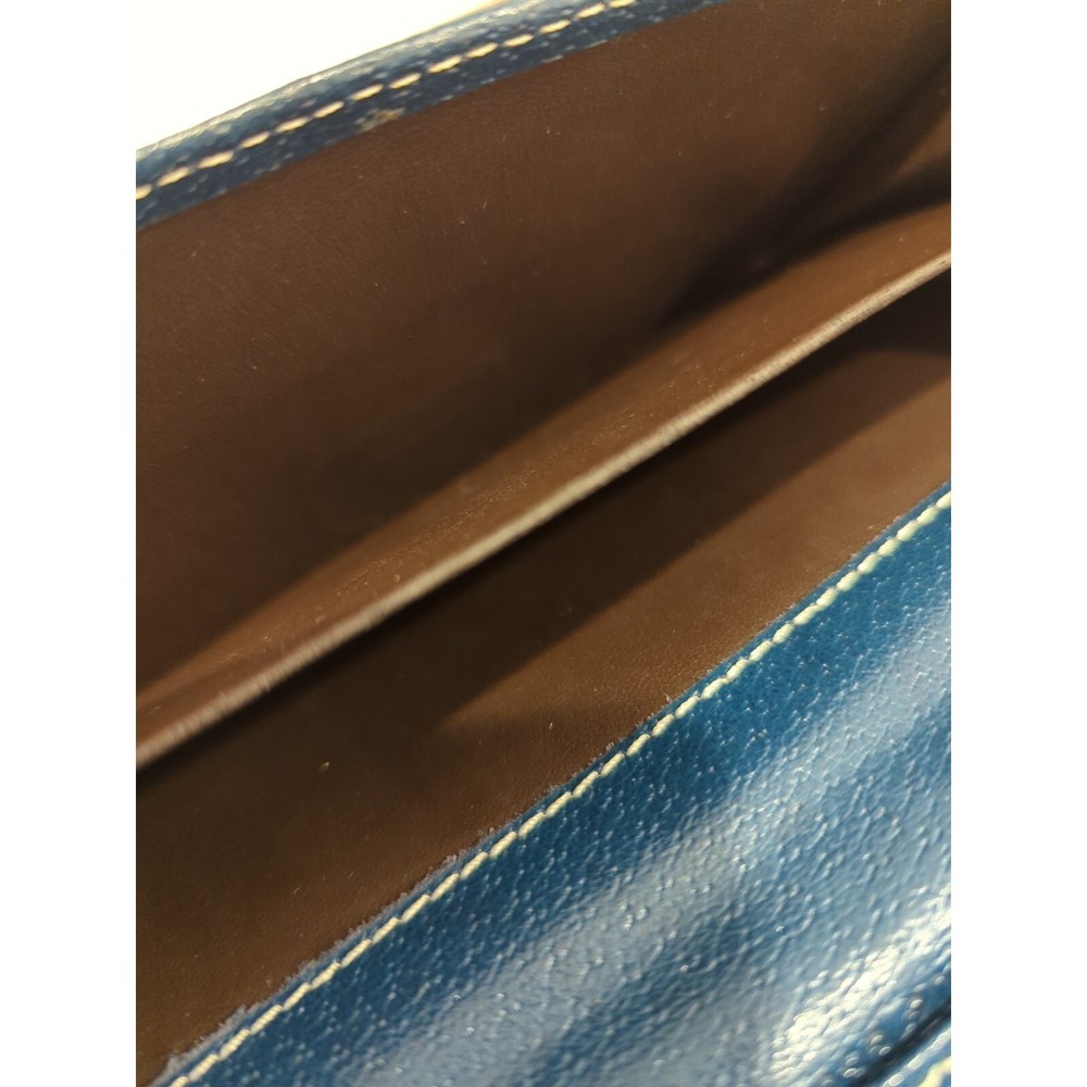 Authentic Gucci Canvas with Blue Leather Long Wallet - Picture 13 of 16
